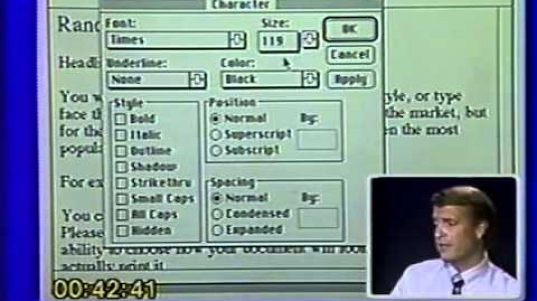 Microsoft Word tutorial by Randy Smith (1989)