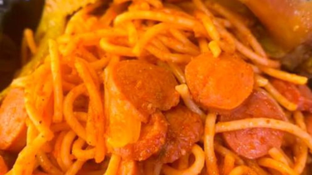 ⁣Nigerian spaghetti recipe