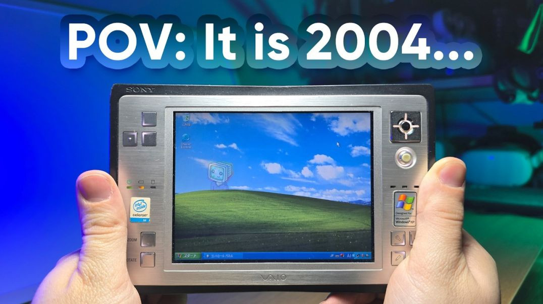 ⁣A Windows Tablet from 2004! - Sony Vaio U50 Palmtop PC