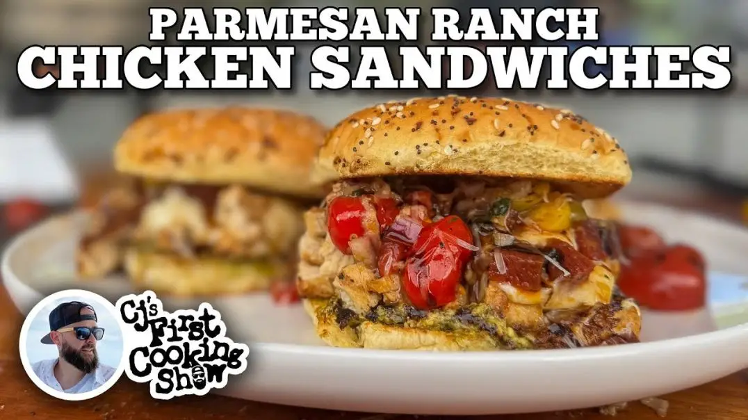 Parmesan Ranch Chicken Sandwich on the Blackstone Griddle