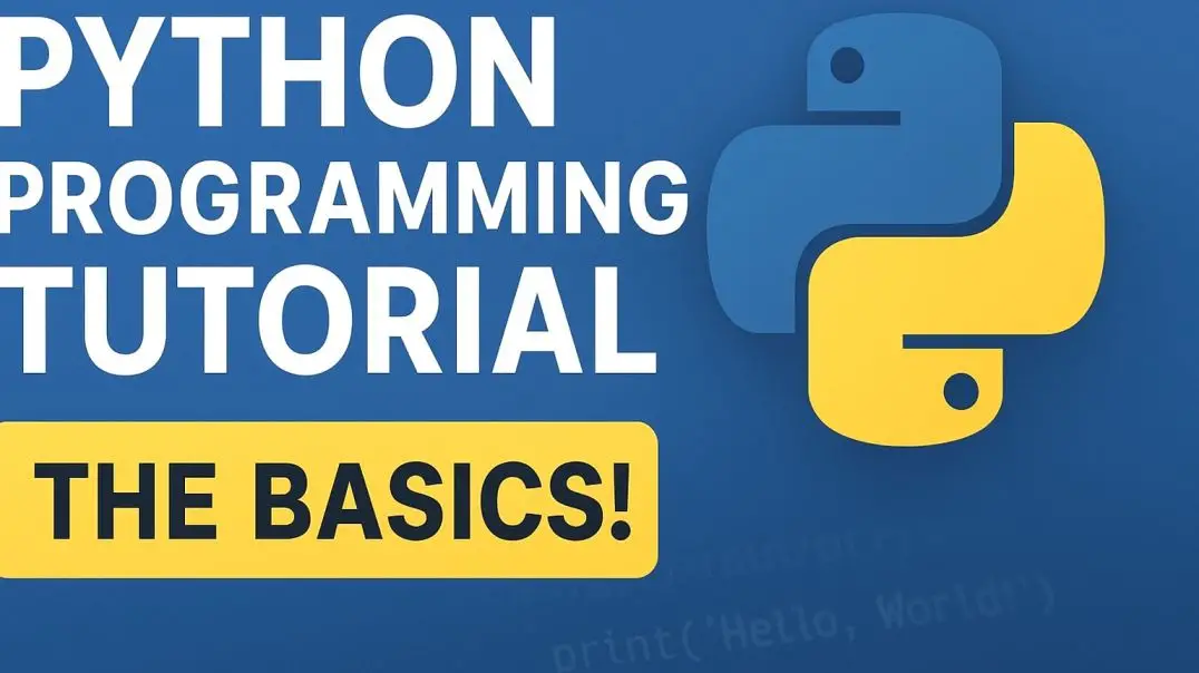 Python Programming Tutorial: The Basics!