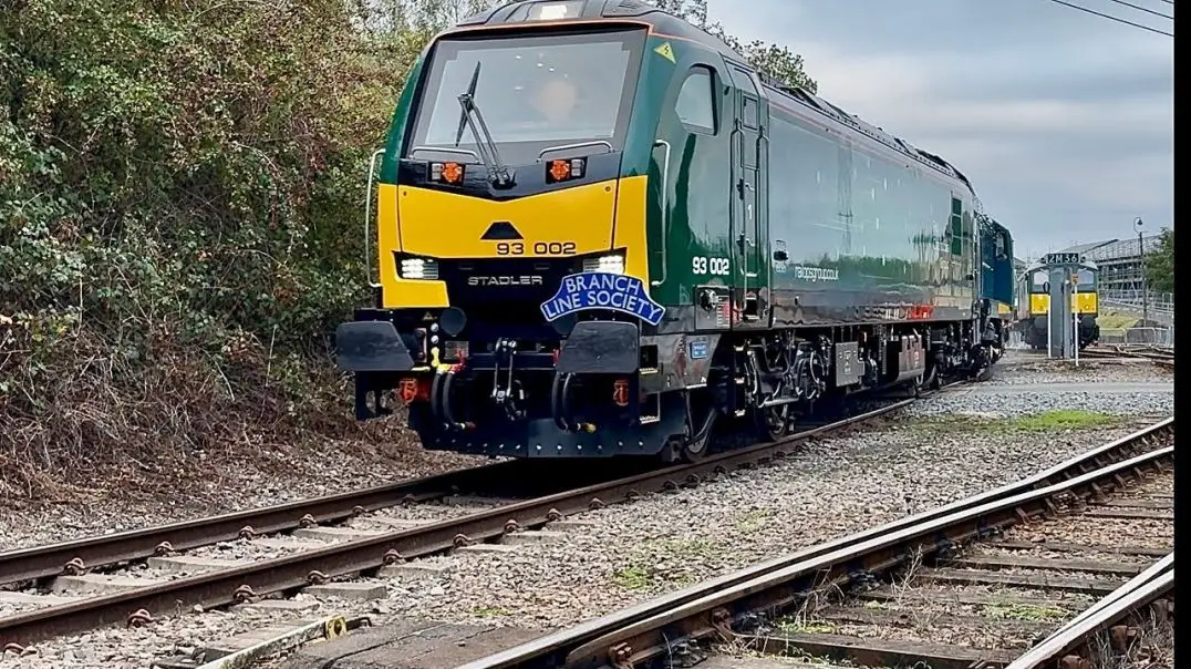 The first Class 93 Passenger train - 93002 at Barrow Hill Roundhouse