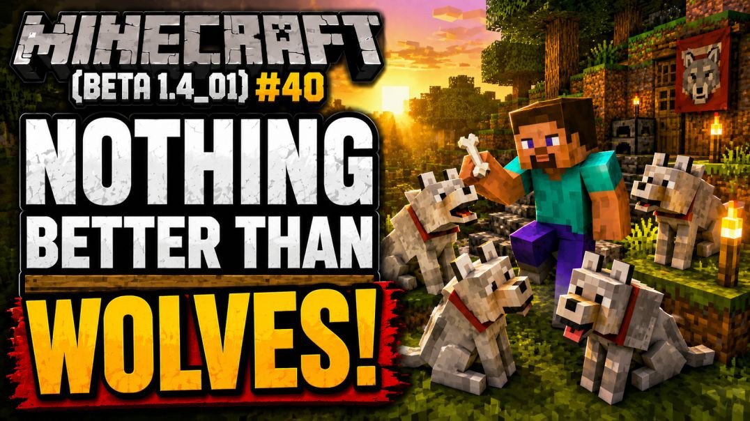 Minecraft (Beta 1.4_01) #40: Nothing Better than Wolves!