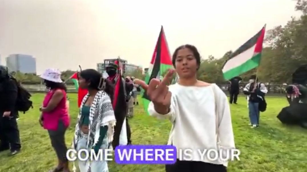 PRO-PALESTINIANS ANNOUNCE "DEATH TO AMERICA"