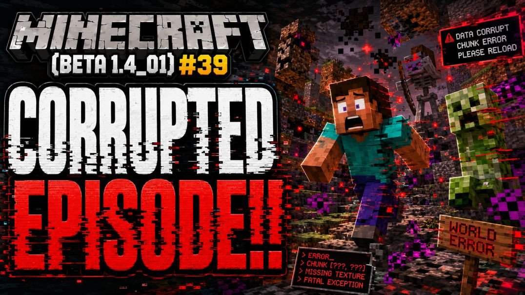 Minecraft (Beta 1.4_01) #39: Corrupted Episode!!